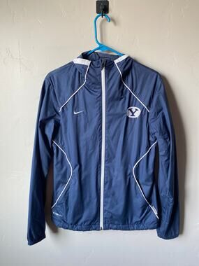 BYU Nike Storm-Fit Full Zip Windbreaker Jacket- Size Small